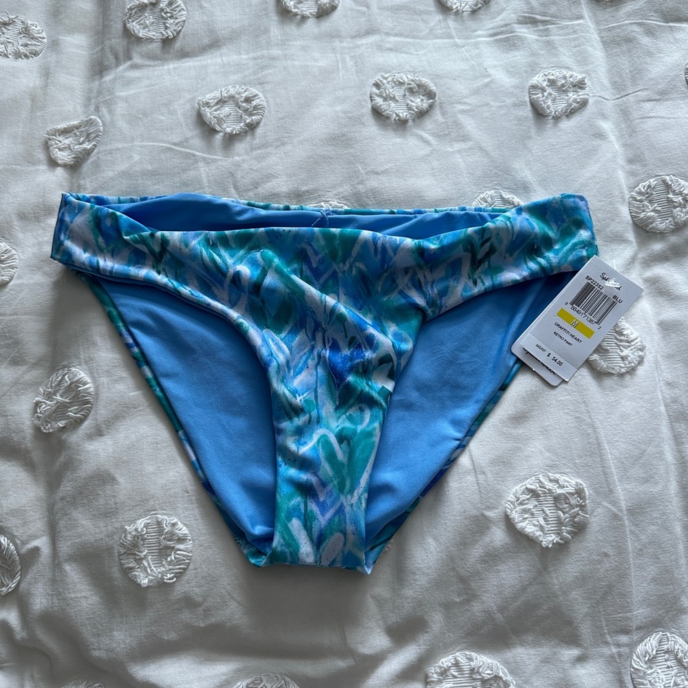 Splendid Graffiti Heart Bikini Bottom - M, NWT